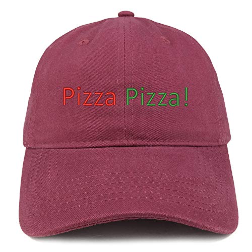 Trendy Apparel Shop Pizza Pizza Embroidered Unstructured Cotton Dad Hat