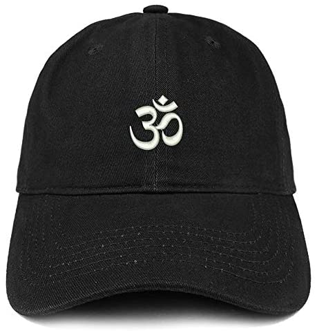 Trendy Apparel Shop Om Symbol Hinduism Embroidered Unstructured Cotton Dad Hat