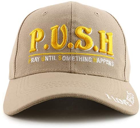 Trendy Apparel Shop Pray Until Something Happens Jesus Embroidered Ball Cap