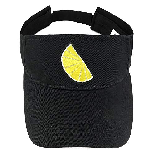 Trendy Apparel Shop Lemon Patch Cotton Summer Visor Cap