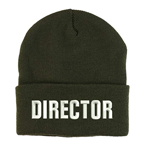 Trendy Apparel Shop Director Embroidered Winter Long Cuff Beanie