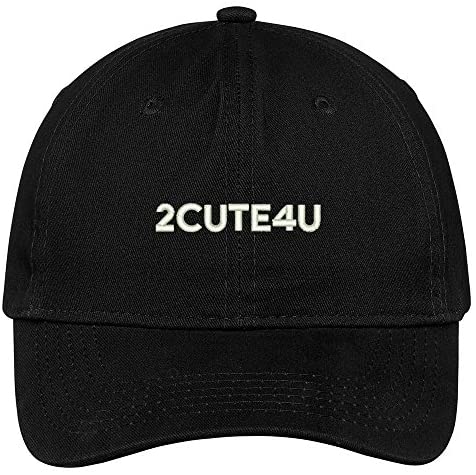 Trendy Apparel Shop 2cute4u Embroidered Low Profile Adjustable Cap Dad Hat