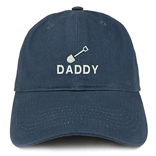 Trendy Apparel Shop Daddy with Shovel Embroidered Brushed Cotton Cap