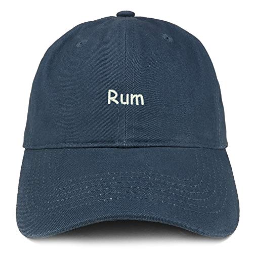 Trendy Apparel Shop Rum Embroidered 100% Cotton Adjustable Cap Dad Hat