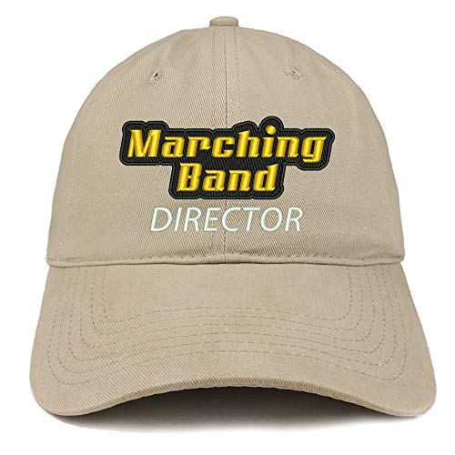 Trendy Apparel Shop Marching Band Director Embroidered Soft Crown 100% Brushed Cotton Cap