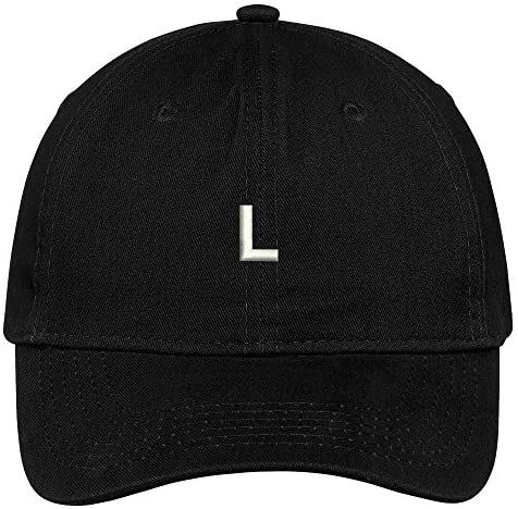 Trendy Apparel Shop Letter L Block Font Embroidered Dad Hat Cotton Baseball Cap