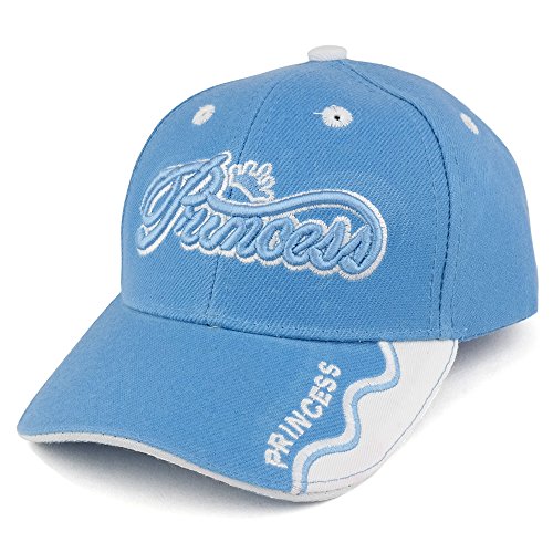 Trendy Apparel Shop Infant Size Princess 3D Embroidered Adjustable Baseball Cap