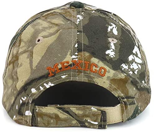 Trendy Apparel Shop Hecho en Mexico Metal Eagle Patch PU Leather Bill Cap