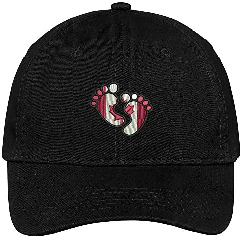 Trendy Apparel Shop First Canada Embroidered Soft Crown 100% Brushed Cotton Cap