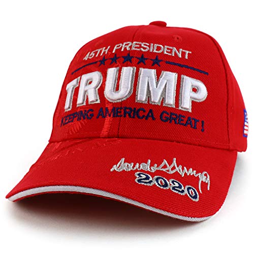 Trendy Apparel Shop Assorted Trump 2020 Keep America Great Embroidered Design Baseball Cap