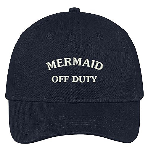 Trendy Apparel Shop Mermaid Off Duty Embroidered Soft Cotton Low Profile Dad Hat Baseball Cap