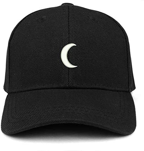 Trendy Apparel Shop Crescent Moon Embroidered Youth Size Kids Structured Baseball Cap
