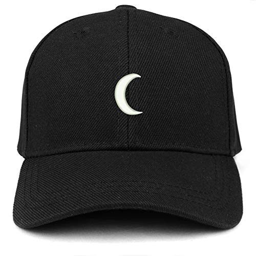 Trendy Apparel Shop Crescent Moon Embroidered Youth Size Kids Structured Baseball Cap
