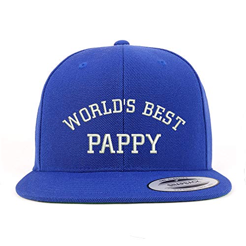 Trendy Apparel Shop World's Best Pappy Structured Flatbill Snapback Cap