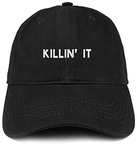 Trendy Apparel Shop Killin' It Embroidered Soft Cotton Dad Hat