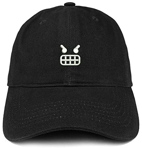 Trendy Apparel Shop Very Angry Embroidered Soft Crown Brushed Cotton Cap