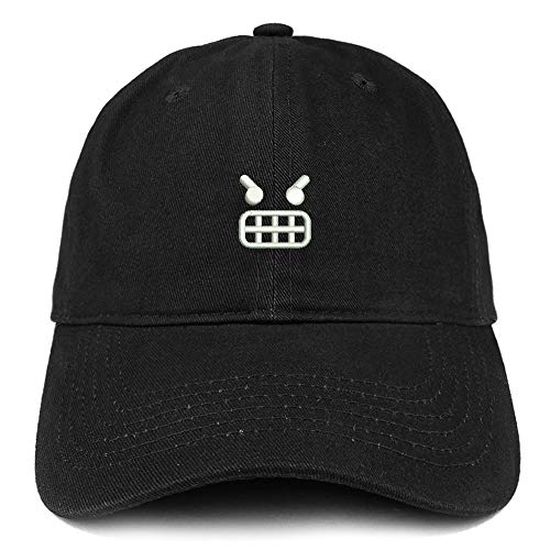 Trendy Apparel Shop Very Angry Embroidered Soft Crown Brushed Cotton Cap