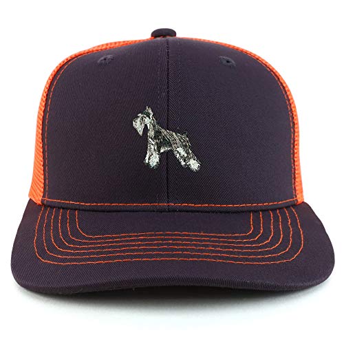 Trendy Apparel Shop Miniature Schnauzer Dog Two Tone Trucker Baseball Cap