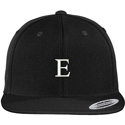 Trendy Apparel Shop Greek Epsilon Embroidered Flat Bill Adjustable Snapback Cap