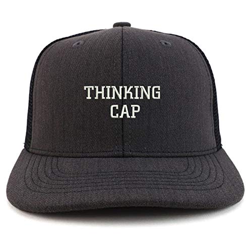 Trendy Apparel Shop Thinking Cap Washed Two Tone Trucker Baseball Cap