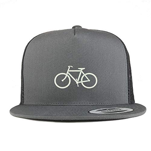 Trendy Apparel Shop Love to Bicycle Embroidered 5 Panel Flatbill Mesh Cap