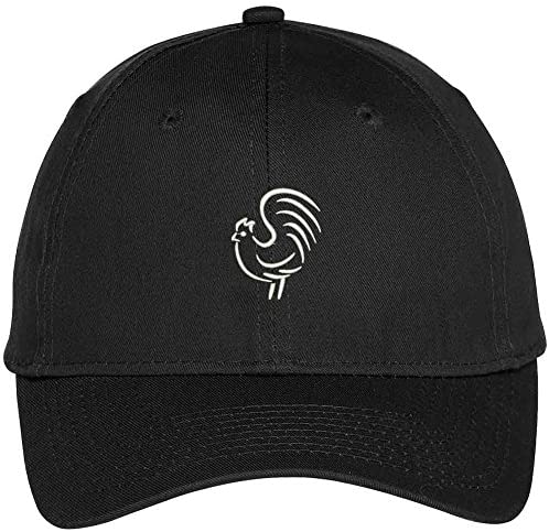 Trendy Apparel Shop Rooster Outline Embroidered Animal Themed Cap