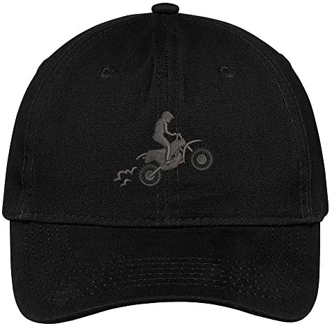 Trendy Apparel Shop Motocross Bike Embroidered Soft Crown 100% Brushed Cotton Cap