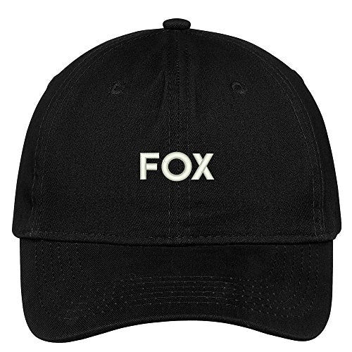 Trendy Apparel Shop Fox Embroidered Cotton Unisex Baseball Cap