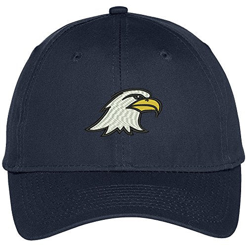 Trendy Apparel Shop Eagle Head Embroidered Adjustable Baseball Cap