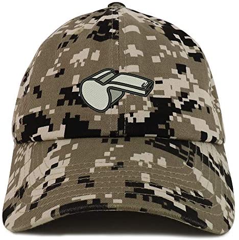 Trendy Apparel Shop Referee Whistle Blower Soft Crown 100% Brushed Cotton Cap