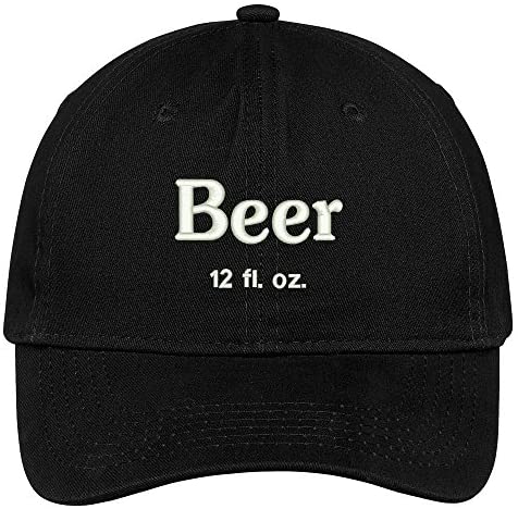 Trendy Apparel Shop Beer Embroidered Low Profile Deluxe Cotton Cap Dad Hat
