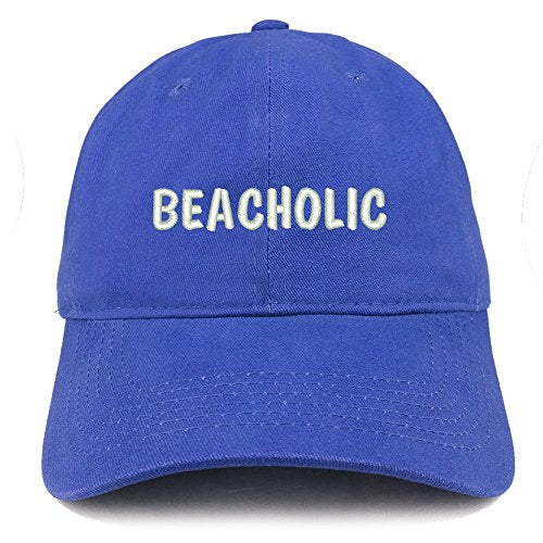Trendy Apparel Shop Beacholic Embroidered Low Profile Brushed Cotton Cap