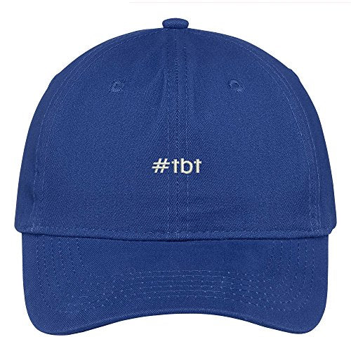 Trendy Apparel Shop Hashtag #TBT Embroidered Low Profile Soft Cotton Brushed Baseball Cap