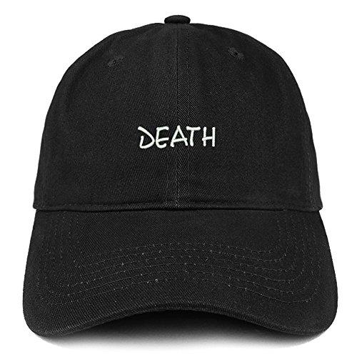Trendy Apparel Shop Death Embroidered Soft Cotton Dad Hat