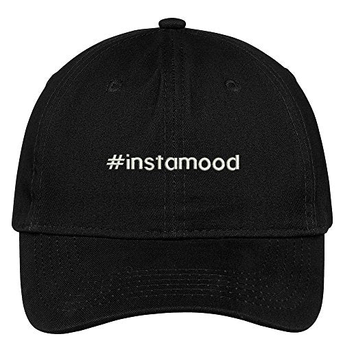 Trendy Apparel Shop Hashtag #instamood Embroidered Low Profile Soft Cotton Brushed Baseball Cap