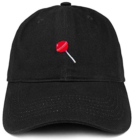 Trendy Apparel Shop Lollipop Patch Brushed Cotton Unstructured Dad Hat