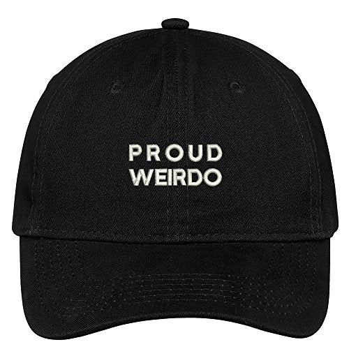 Trendy Apparel Shop Proud Weirdo Embroidered 100% Quality Brushed Cotton Baseball Cap