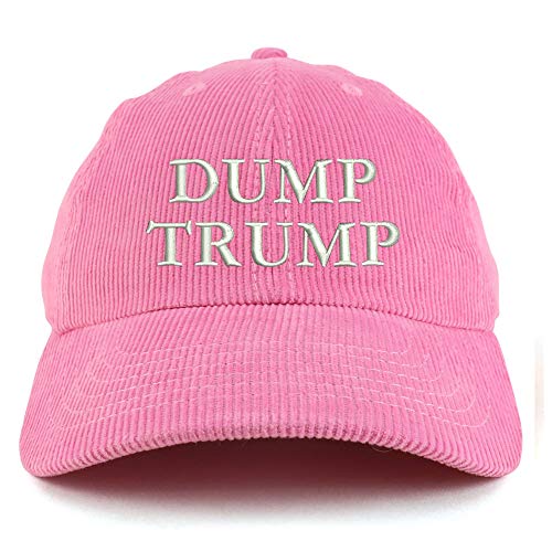 Trendy Apparel Shop Dump Trump Cotton Corduroy Unstructured Baseball Cap