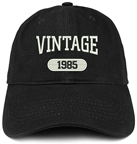 Trendy Apparel Shop Vintage 1985 Embroidered 36th Birthday Relaxed Fitting Cotton Cap