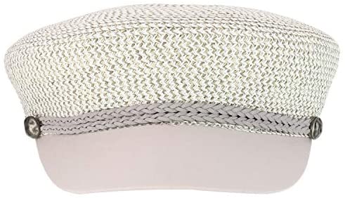Trendy Apparel Shop Paper Braid Rope Trim Button Decorated Greek Fisherman Cap