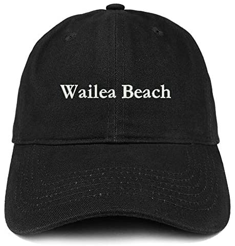 Trendy Apparel Shop Wailea Beach Embroidered Brushed Cotton Cap