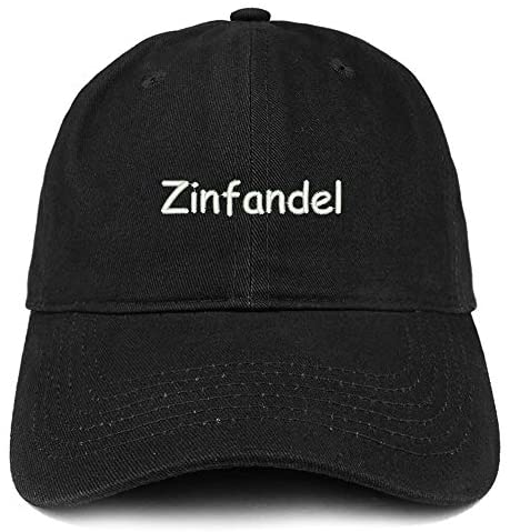 Trendy Apparel Shop Zinfandel Embroidered 100% Cotton Adjustable Cap Dad Hat