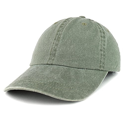 Trendy Apparel Shop Low Profile Unstructured Pigment Dyed Cotton Twill Baseball Cap
