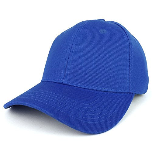 Trendy Apparel Shop Plain Structured Crown Adjustable Baseball Cap