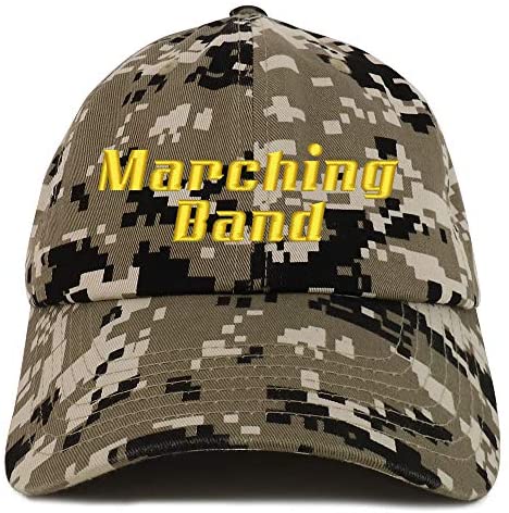 Trendy Apparel Shop Marching Band Embroidered Soft Crown 100% Brushed Cotton Cap