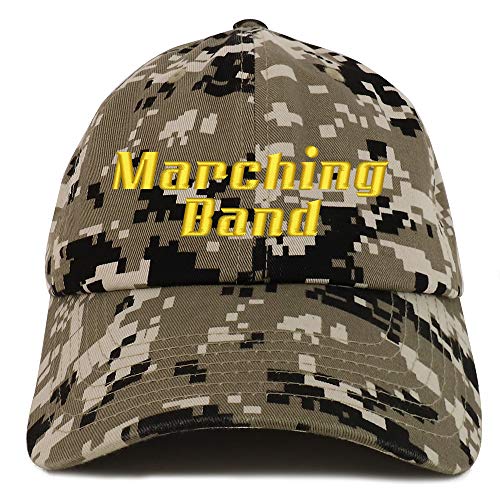 Trendy Apparel Shop Marching Band Embroidered Soft Crown 100% Brushed Cotton Cap