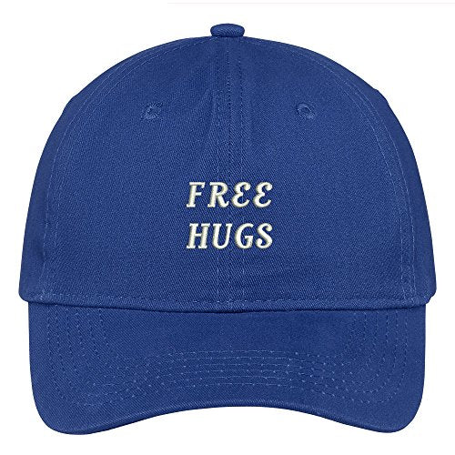 Trendy Apparel Shop Free Hugs Embroidered Low Profile Soft Cotton Brushed Baseball Cap