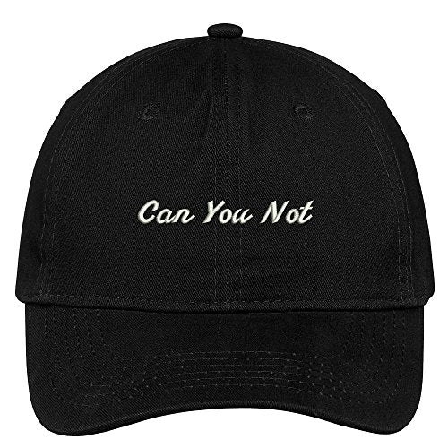 Trendy Apparel Shop Can You Not Embroidered Adjustable Cotton Cap