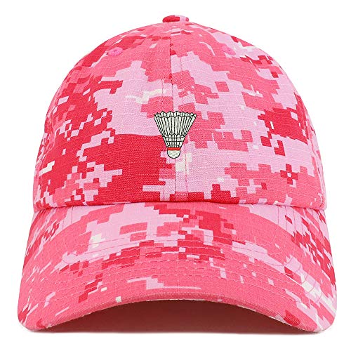 Trendy Apparel Shop Badminton Shuttlecock Soft Crown 100% Brushed Cotton Cap