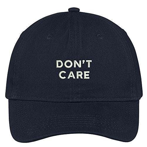 Trendy Apparel Shop Care Embroidered 100% Quality Brushed Cotton Baseball Cap